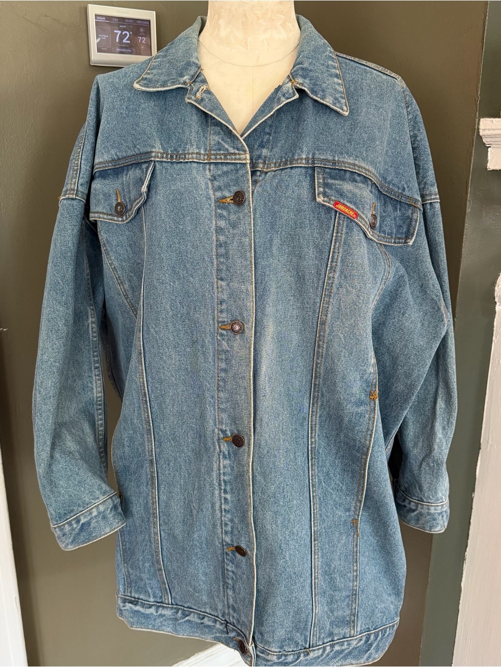 Vintage Jordache Baggy Denim Jacket - Large